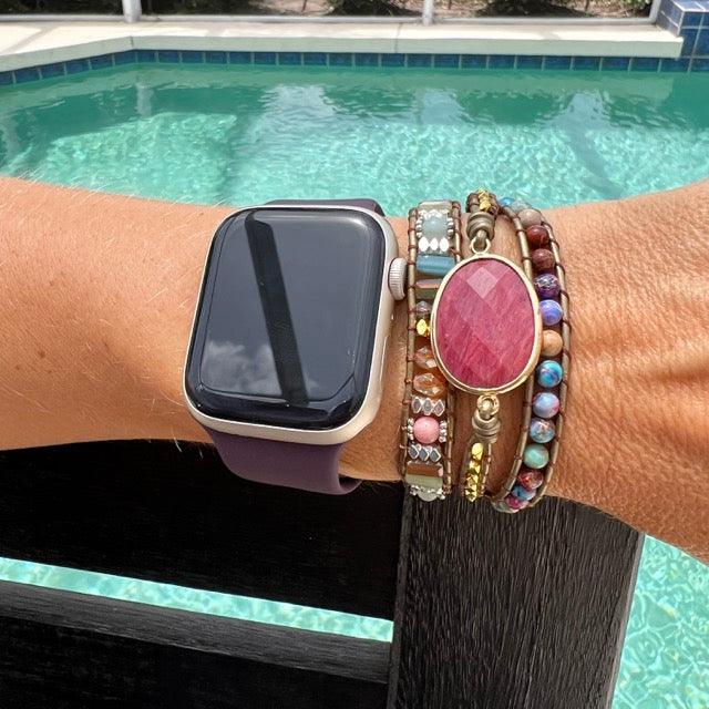 Apple Watch Bands -  Boho Bracelet -  Maia - Handmade Boho Style Bracelet