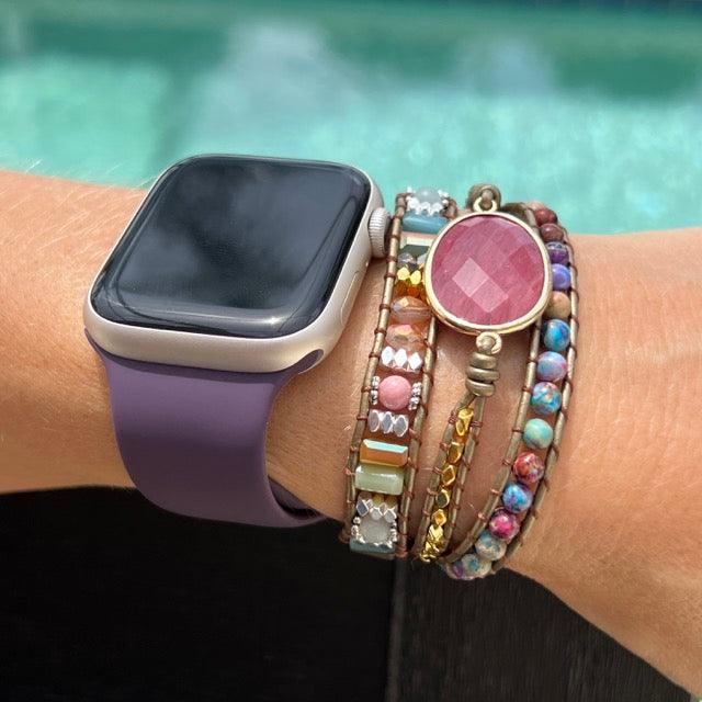 Apple Watch Bands -  Boho Bracelet -  Maia - Handmade Boho Style Bracelet