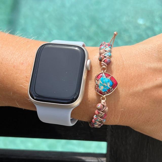 Apple Watch Bands -  Boho Bracelet -  Petit Coeur - Handmade Boho Style Bracelet