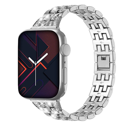 Apple Watch Bands -  Stainless with Bling -  Slim Sparkle | Stainless-Steel Watch Band for Apple Watch ®