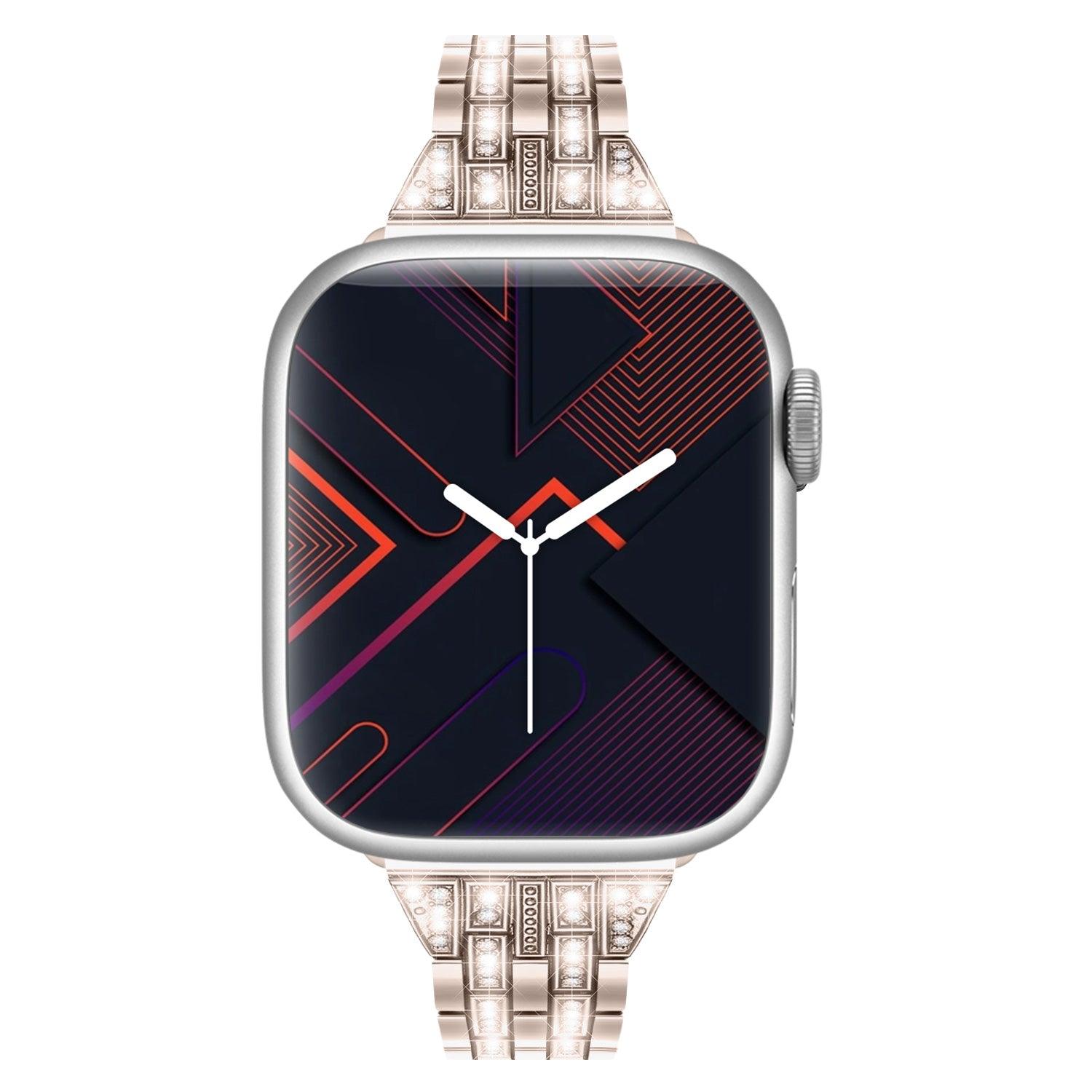 Apple Watch Bands -  Stainless with Bling -  Slim Sparkle | Stainless-Steel Watch Band for Apple Watch ®
