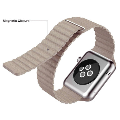 Apple Watch Bands -  Leather Band -  Magnetic | Leather Watch Band for Apple Watch ®