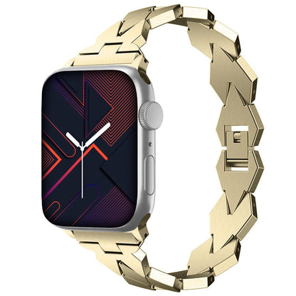 Apple Watch Bands -  Stainless USPS -  Stainless Steel Rhombus Design Bracelet - Clearance
