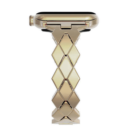 Apple Watch Bands -  Stainless USPS -  Stainless Steel Rhombus Design Bracelet - Clearance